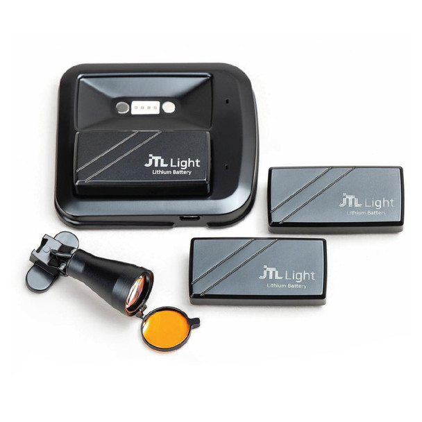 Premium LED lys til JTL lupbriller inkl. 3 batterier og oplader